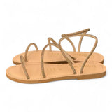 Sandalo strass oro Le Salentine 