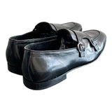 Mocassino fibbie pelle nera Pawelks<BR/> 