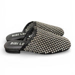 Sabot strass nero argento Bibi Lou 