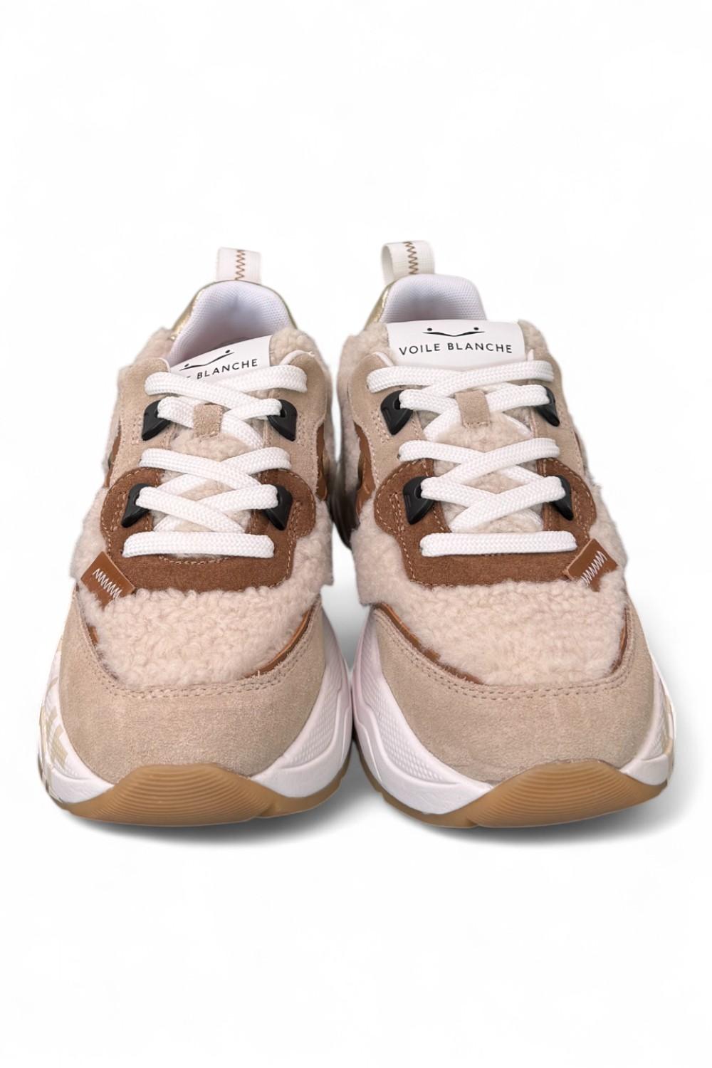 Sneaker Donna Club 105 beige teddy Voile Blanche 