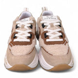 Sneaker Donna Club 105 beige teddy Voile Blanche 