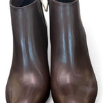 Stivaletto zip T80 pelle marrone Elisa Lanci<BR/> 