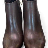 Stivaletto zip T80 pelle marrone Elisa Lanci<BR/> 