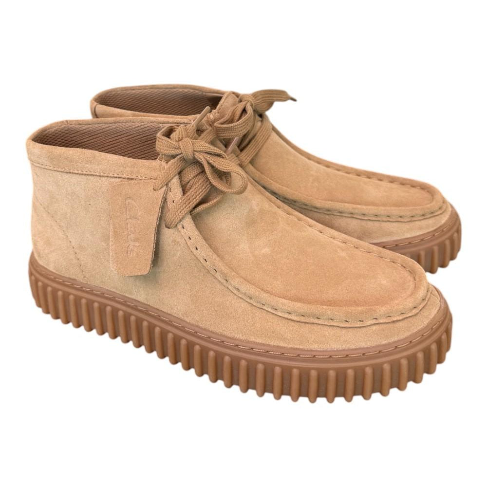 Polacco uomo Torhill Hi Dark sand suede Clarks<BR/> 