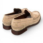 Mocassino camoscio beige Franco Fedele 