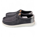 Sneaker uomo wally Juta grey black Hey Dude<BR/> 