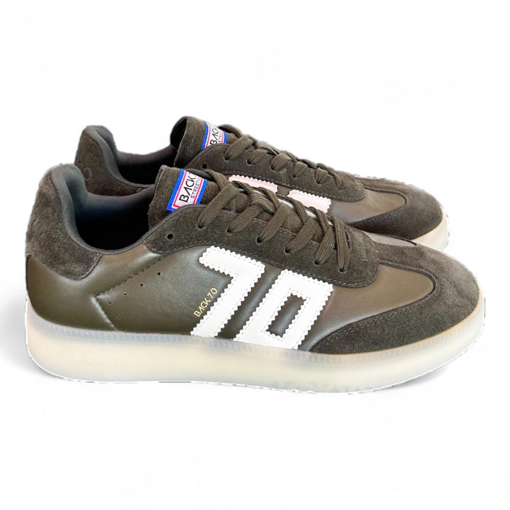 Sneaker uomo Boston Back 70 verde bianca 
