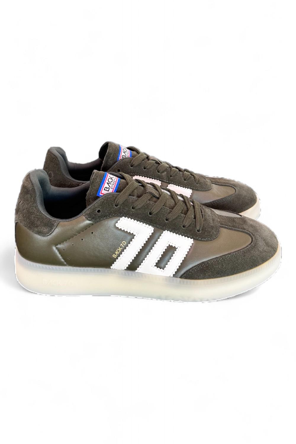 Sneaker uomo Boston Back 70 verde bianca 