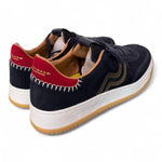 Sneaker uomo hi suede blu Primabase <BR/> 