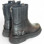 Stivaletto platform fibbia nero Bruno Premi 