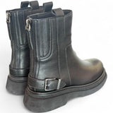 Stivaletto platform fibbia nero Bruno Premi 