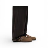 Sabot Boston Birkenstock Suede dark tea 1030861 