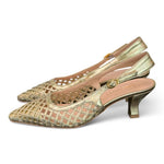 Slingback intreccio platino Les Autres<BR/> 