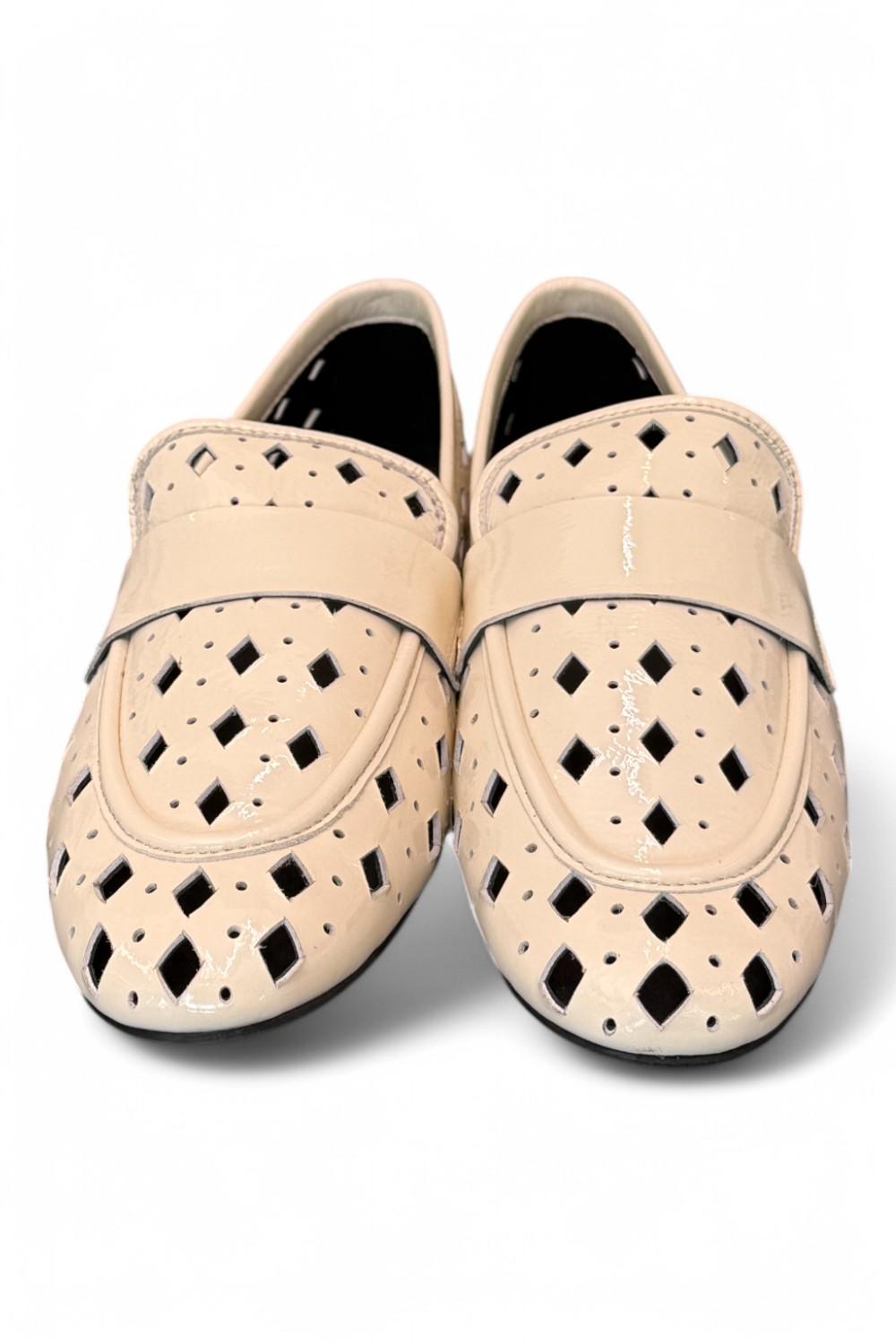 Mocassino forato naplak burro Elvio Zanon<BR/> 