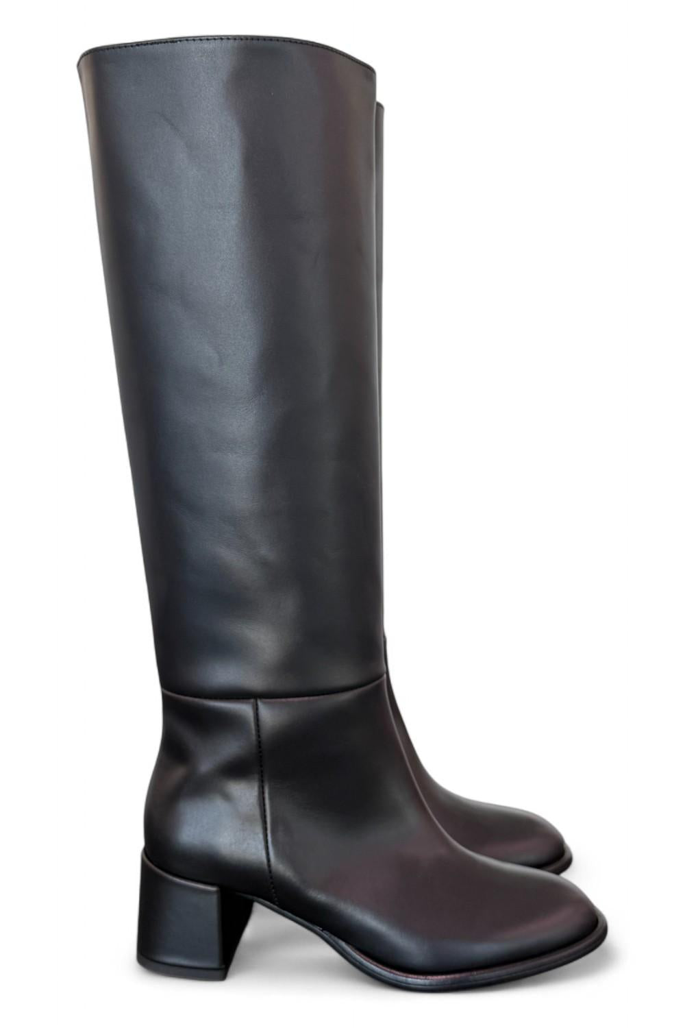 Stivale nappa nera T50 grosso Bianca Di<BR/> 