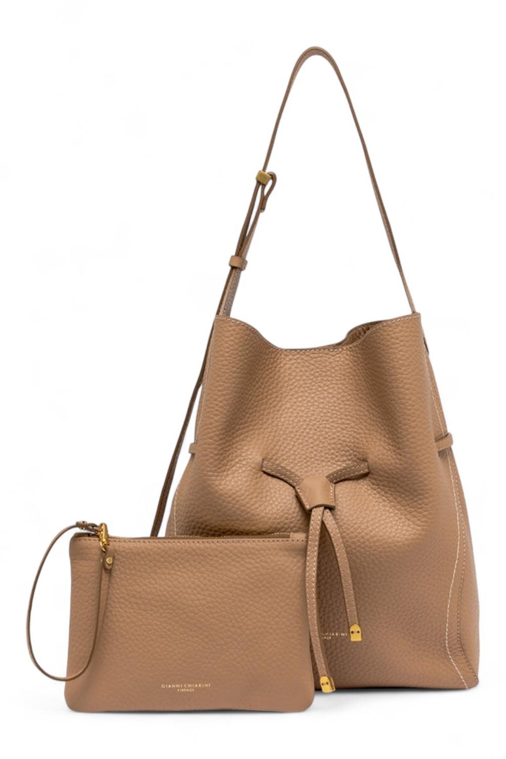 Secchiello Sienna pelle cuoio Gianni Chiarini<BR/> 