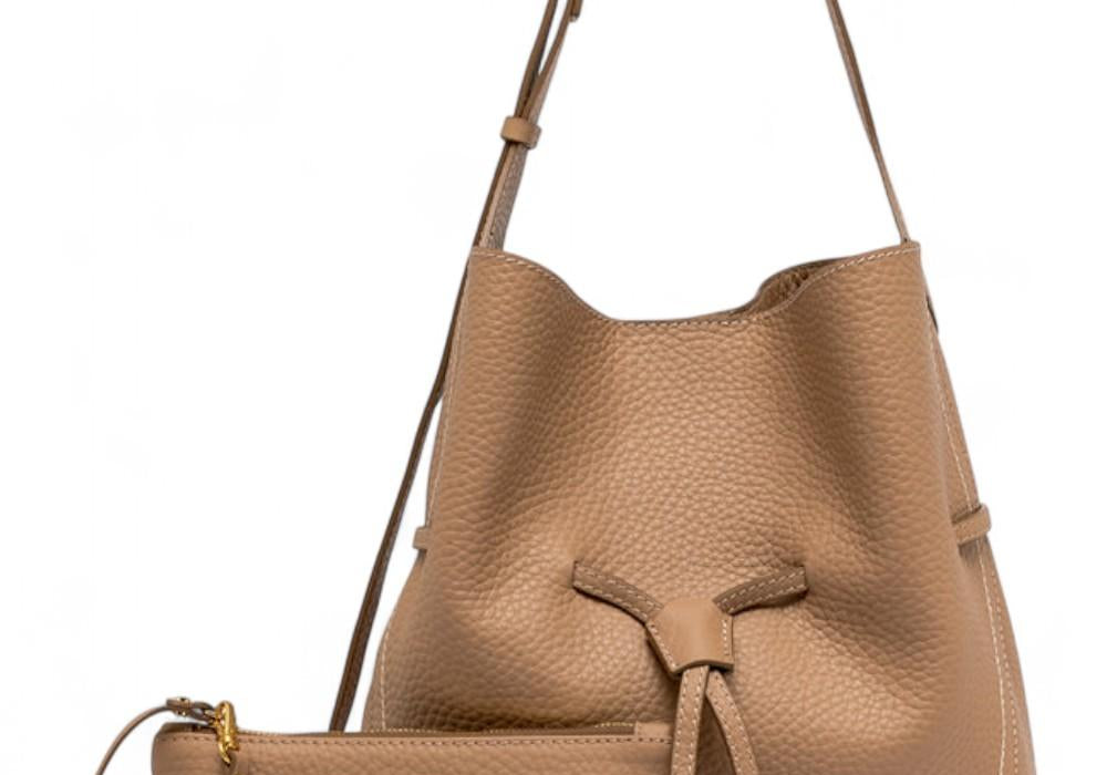 Secchiello Sienna pelle cuoio Gianni Chiarini<BR/> 