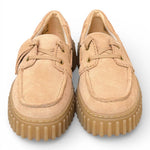 Barca Clarks Boat Cleyhill Torhill suede beige cipria 