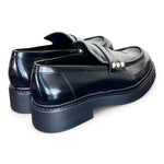 Mocassino donna Uma Parker borchiette nero 