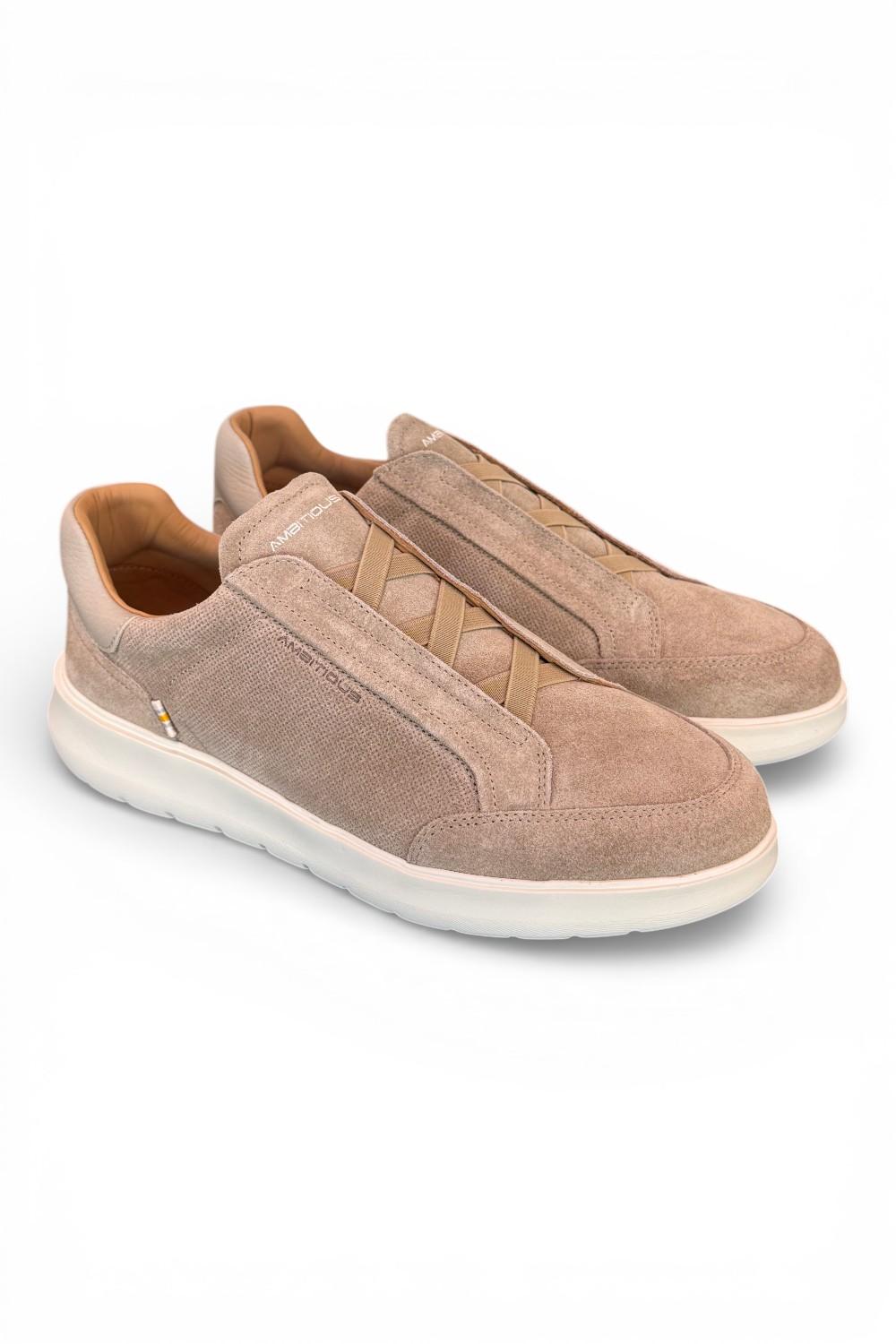 Sneaker no laces suede taupe Ambitious Hover 