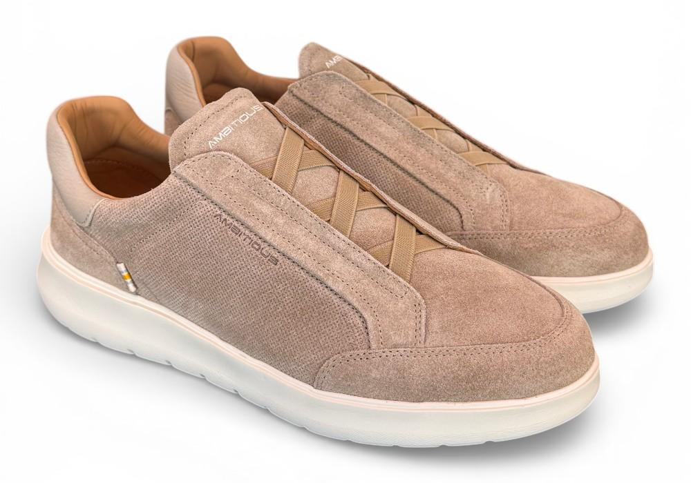 Sneaker no laces suede taupe Ambitious Hover 