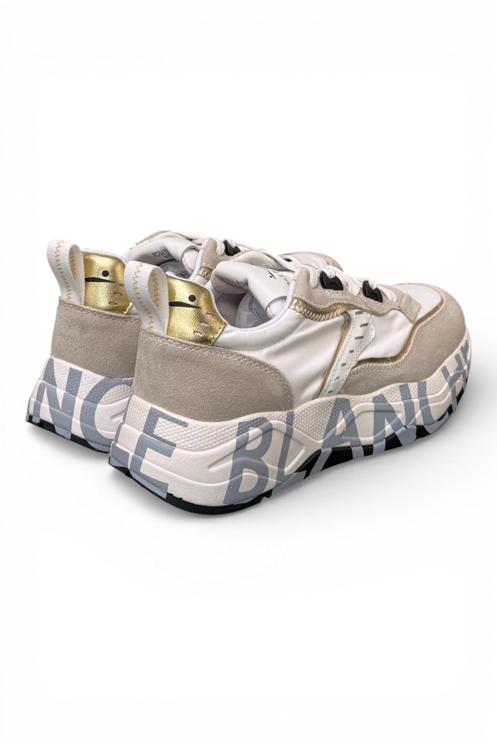 Sneaker donna Voile Blanche Club 105 bianca oro 1N03 