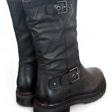 Stivale biker 3/4 nabuk nero Janet<BR/> 