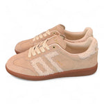 Sneaker donna Back70 Cloud 605 fur beige suede 