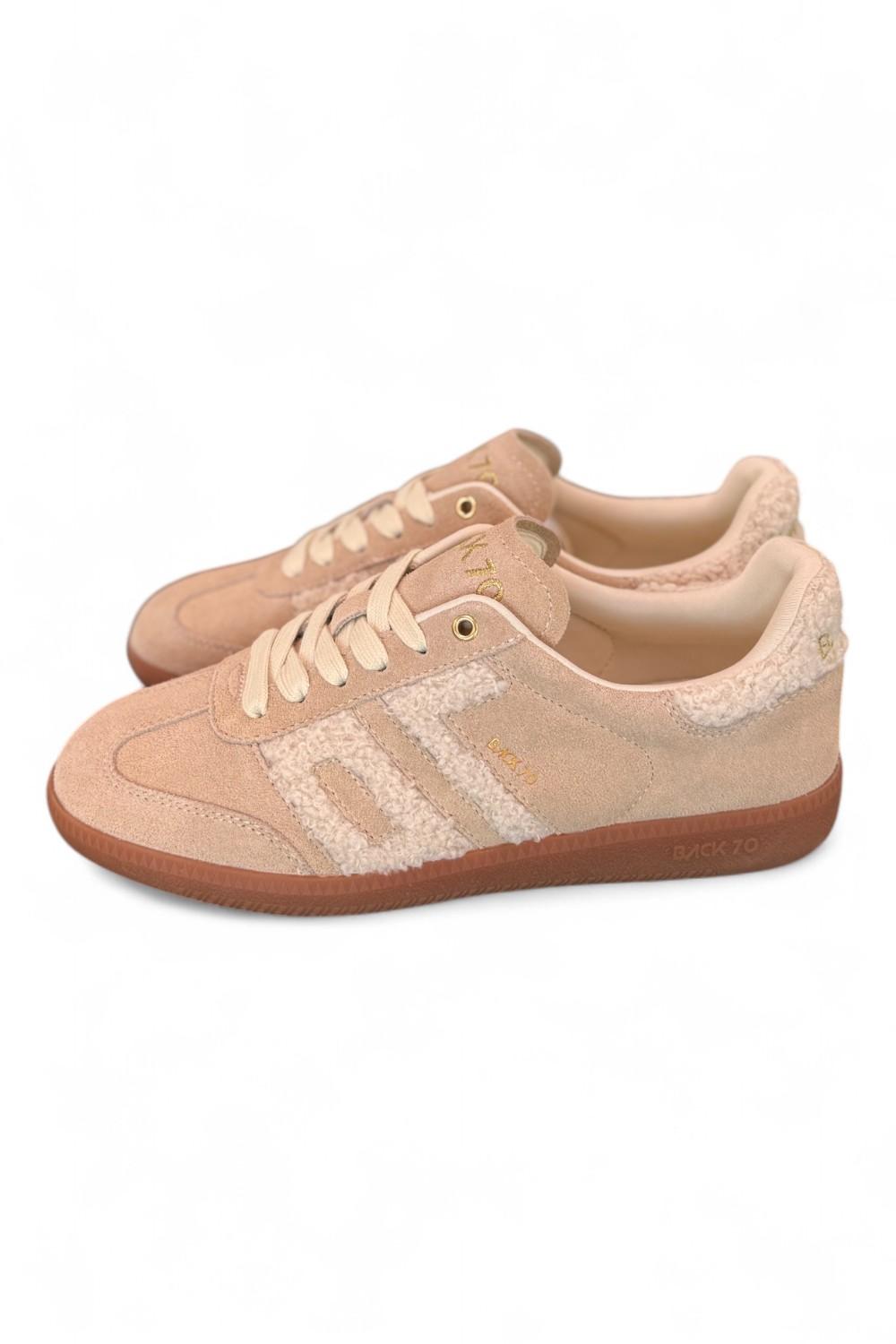 Sneaker donna Back70 Cloud 605 fur beige suede 