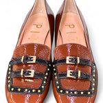 Mocassino borchie vernice cuoio Matteo Pitti 