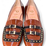 Mocassino borchie vernice cuoio Matteo Pitti 