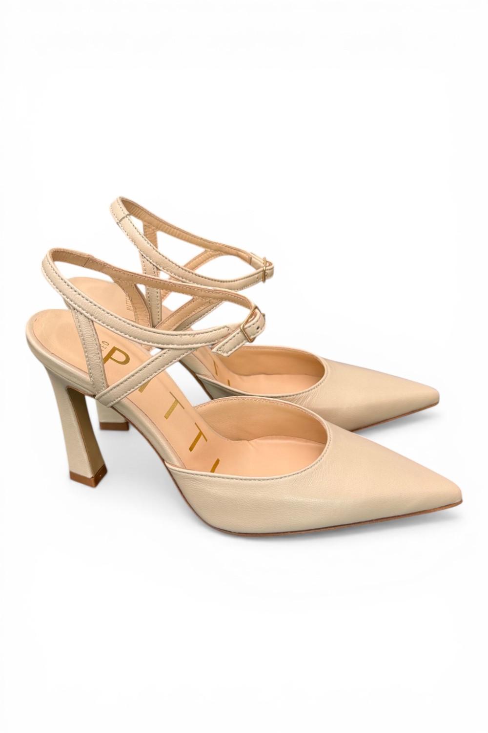 Slingback cintino pelle osso Matteo Pitti 