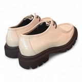 Scarpa allacciata ingegnere naplak latte Les Tulipes 