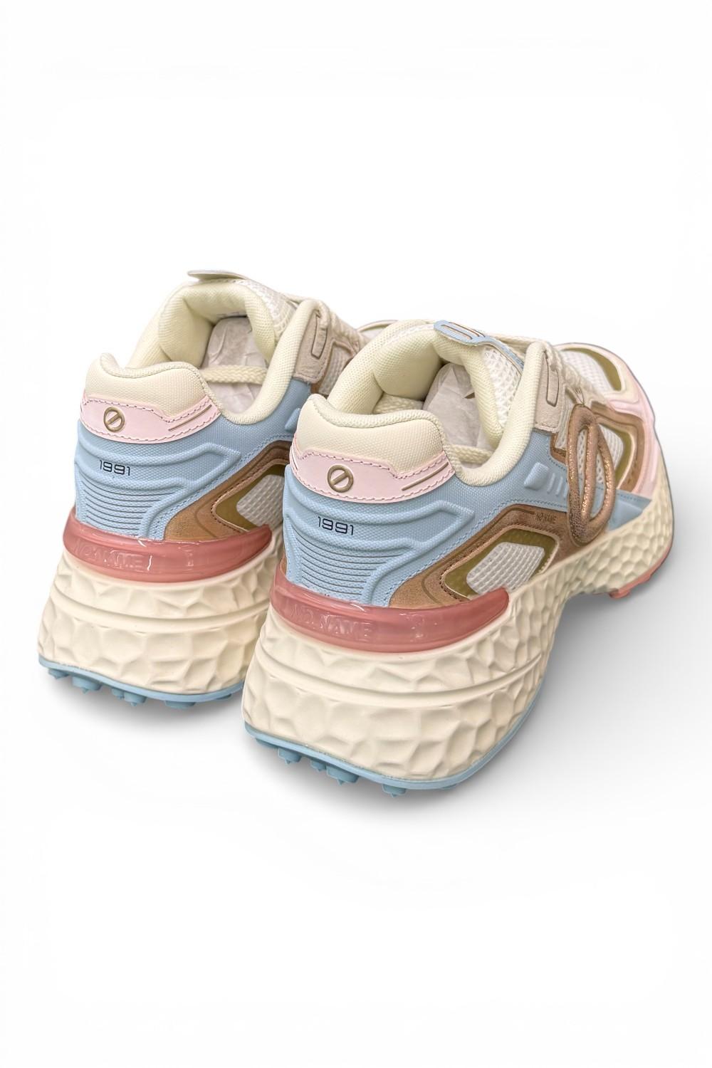 Sneaker donna No Name Carter 2.0 white pink sky gold 