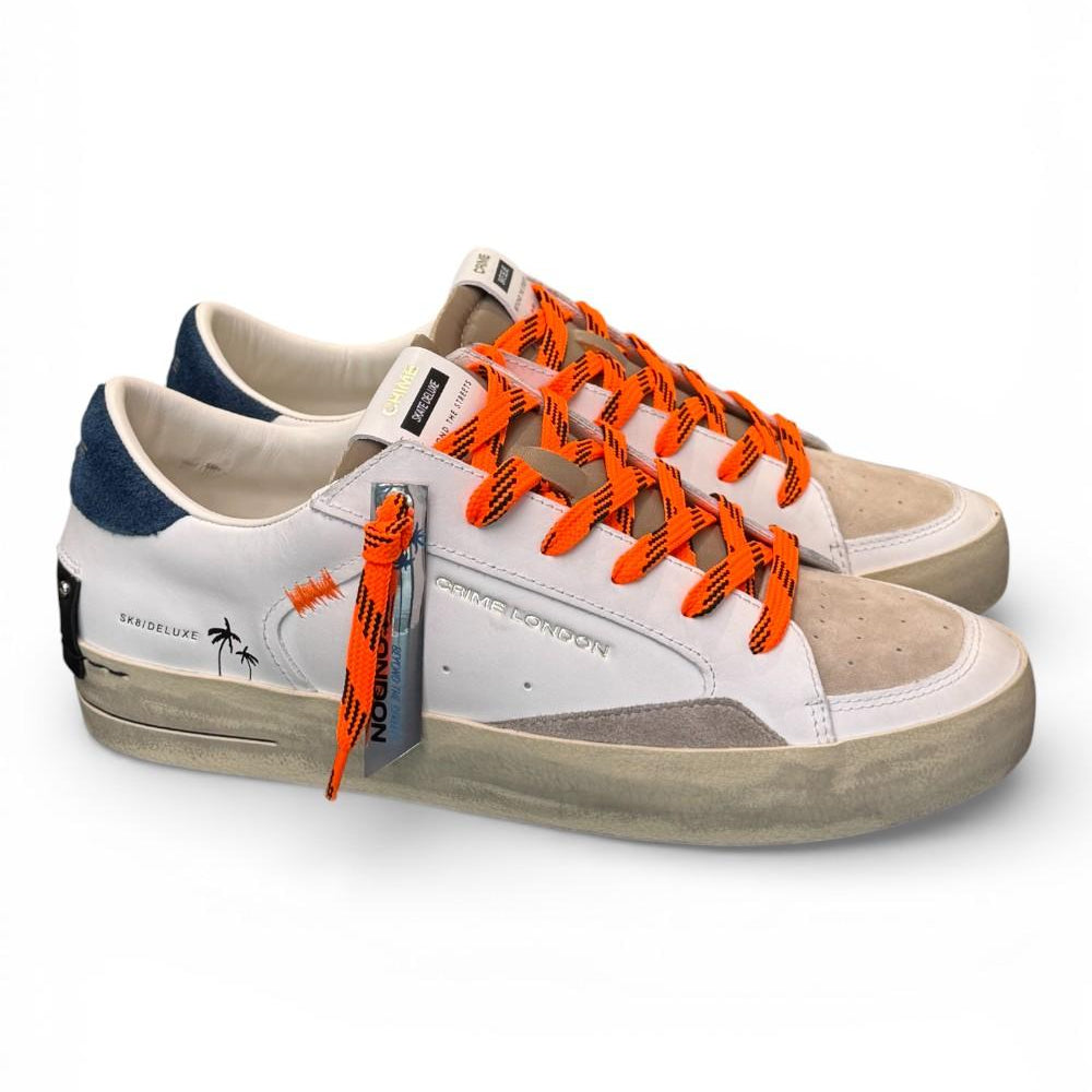 Sneaker De Luxe bianca beige Crime London 