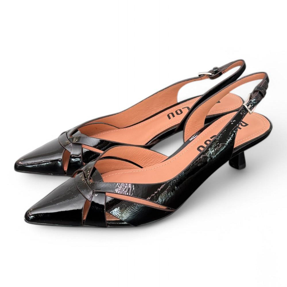 Slingback Bibi Lou incroci naplak nero tacco 