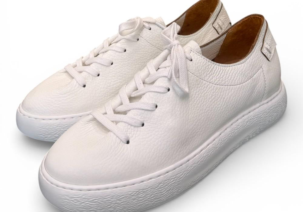 Sneaker pelle bianca taglio vivo Pawelks<BR/> <BR/> 