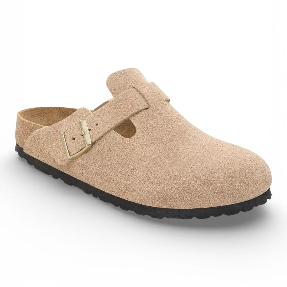 Sabot Boston Birkenstock Suede sandcastle 1030883 