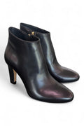Stivaletto zip T80 pelle nera Elisa Lanci