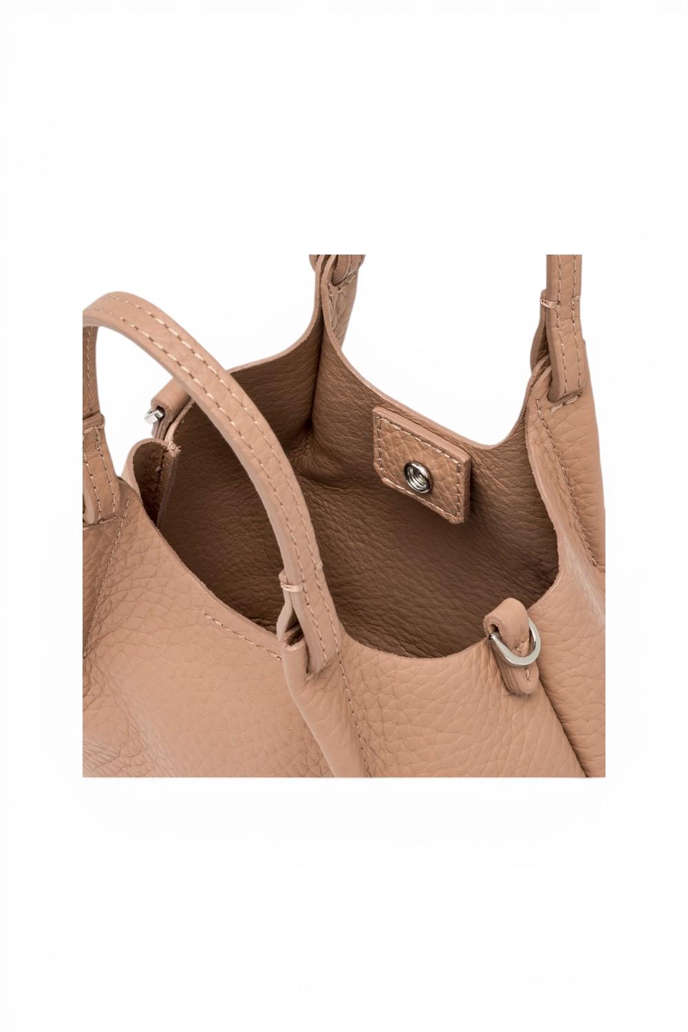Borsa Dua piccola Clay Naturale Gianni Chiarini<BR/> 