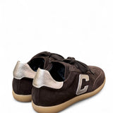 Sneaker suede testa di moro Crown 