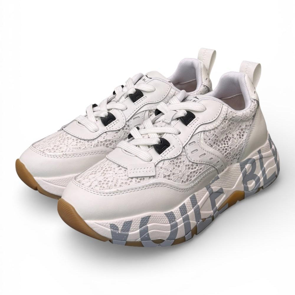 Sneaker donna Voile Blanche Club 105 bianca pizzo ON07 