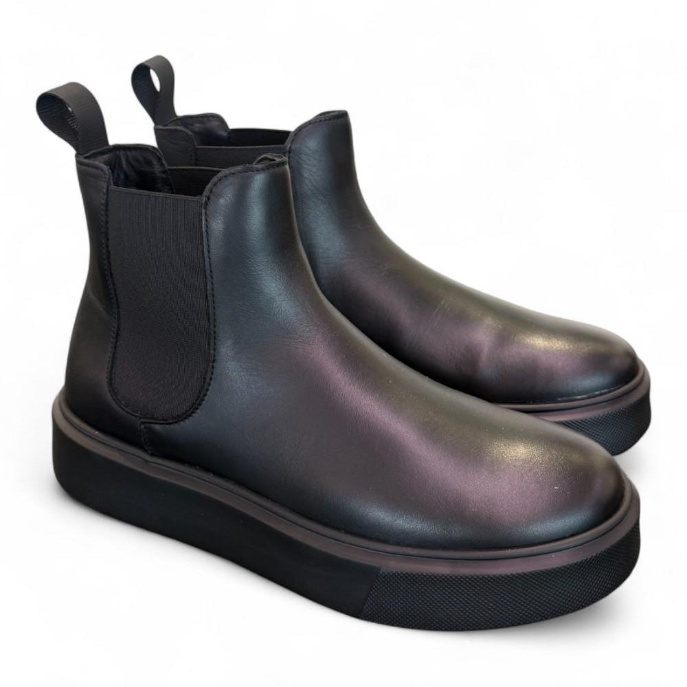 Stivaletto beatles pelle nera extralight Frau<BR/> 