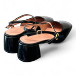 Slingback cintino naplak nero Les Autres tacco 50 