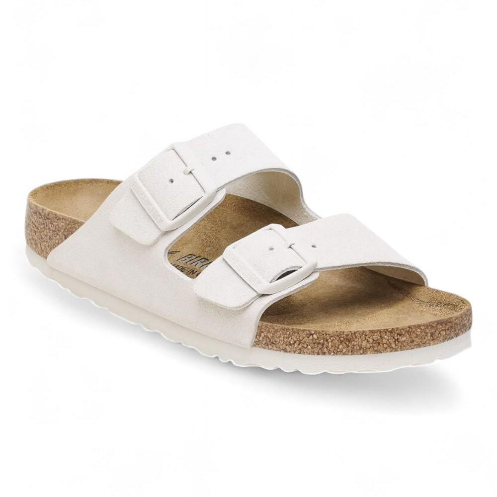 Ciabatta Birkenstock Arizona Suede Antique White 1024516 
