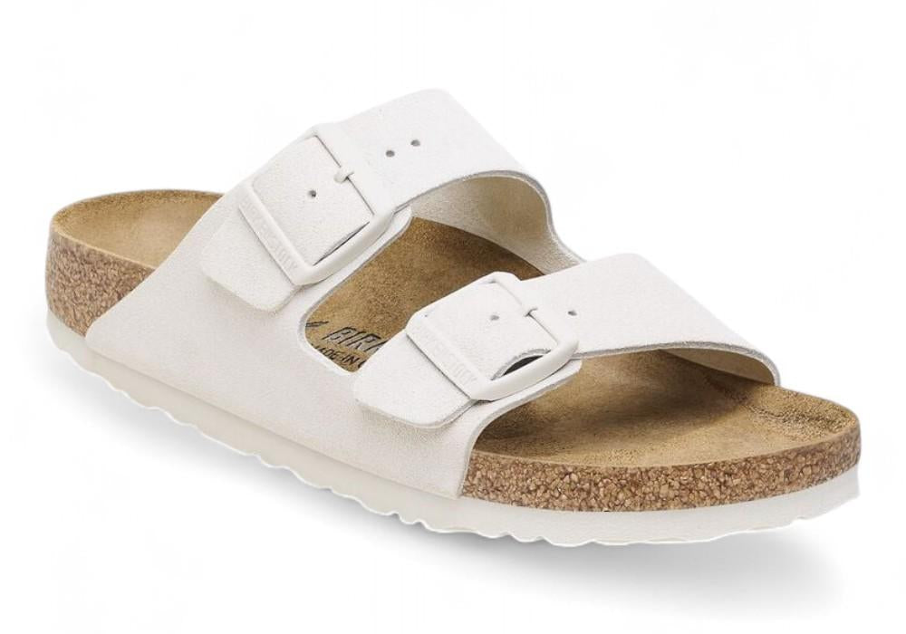 Ciabatta Birkenstock Arizona Suede Antique White 1024516 