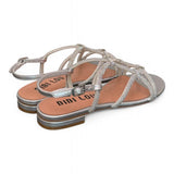 Sandalo incroci strass argento Bibi Lou<BR/> 