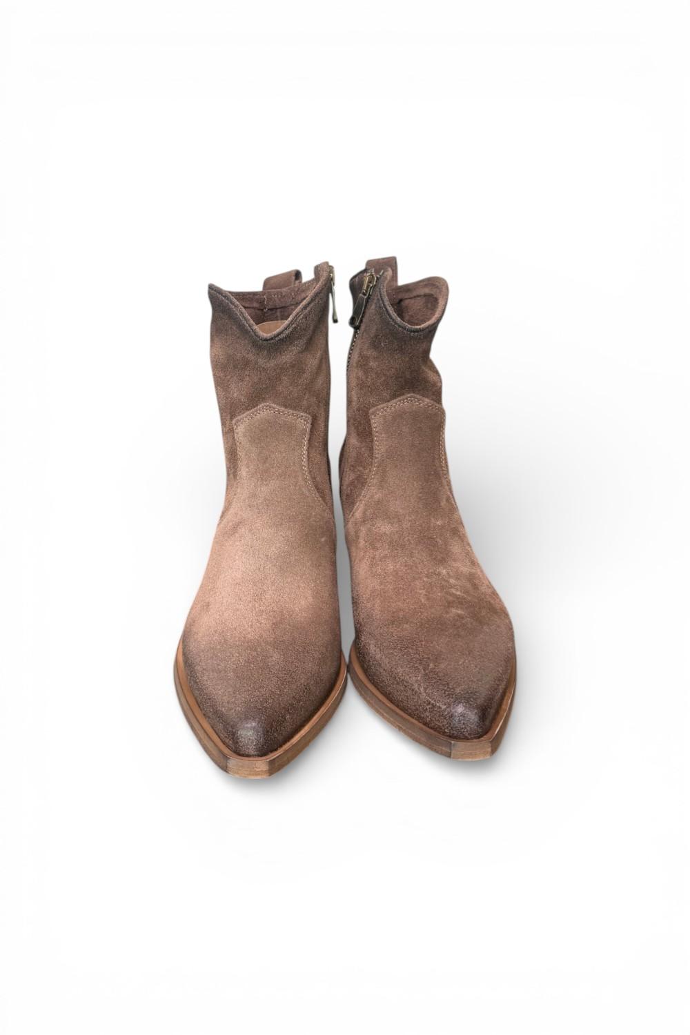 Stivaletto texano suede mustang Metisse<BR/> 