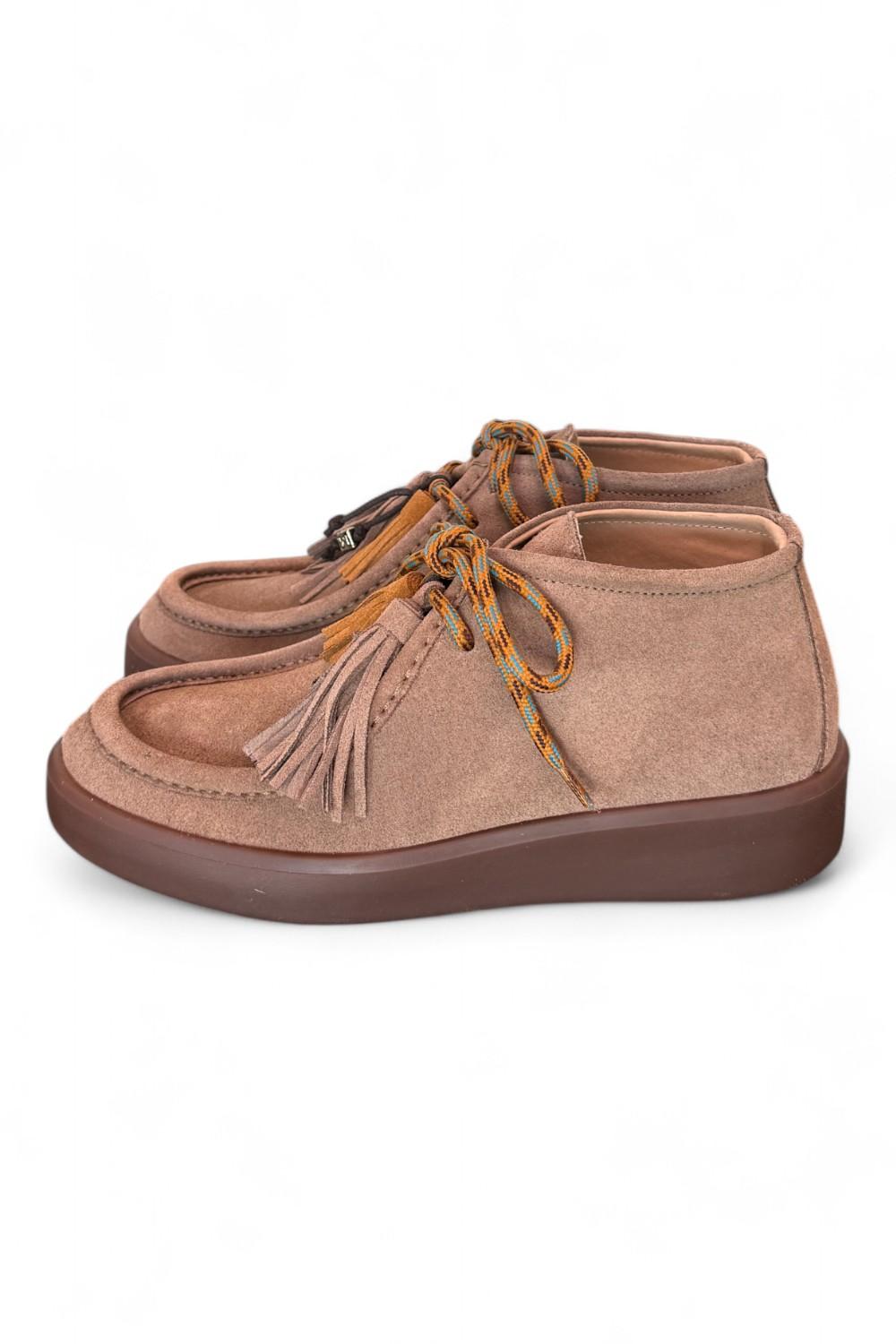 Polacco ingegnere suede taupe Meliné 