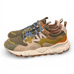 Sneaker uomo Yamano 3 1F06 canvas military Flower Mountain 